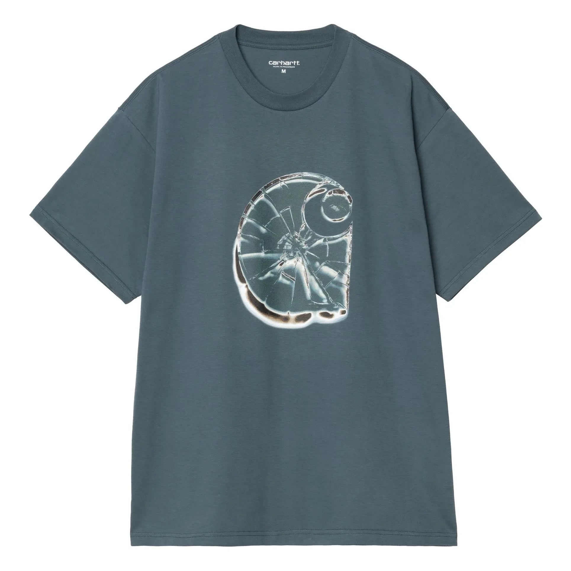 Carhartt WIP - Shattered Tişört | Gri mavi