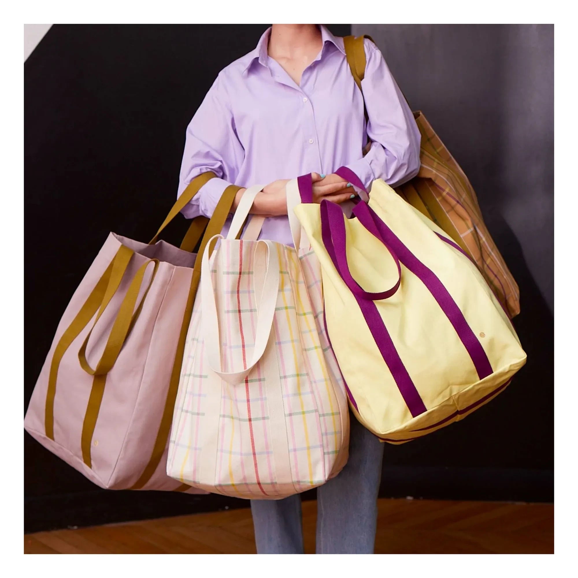 La cerise sur le gâteau - Maxi Poppins tote çanta | Pembe