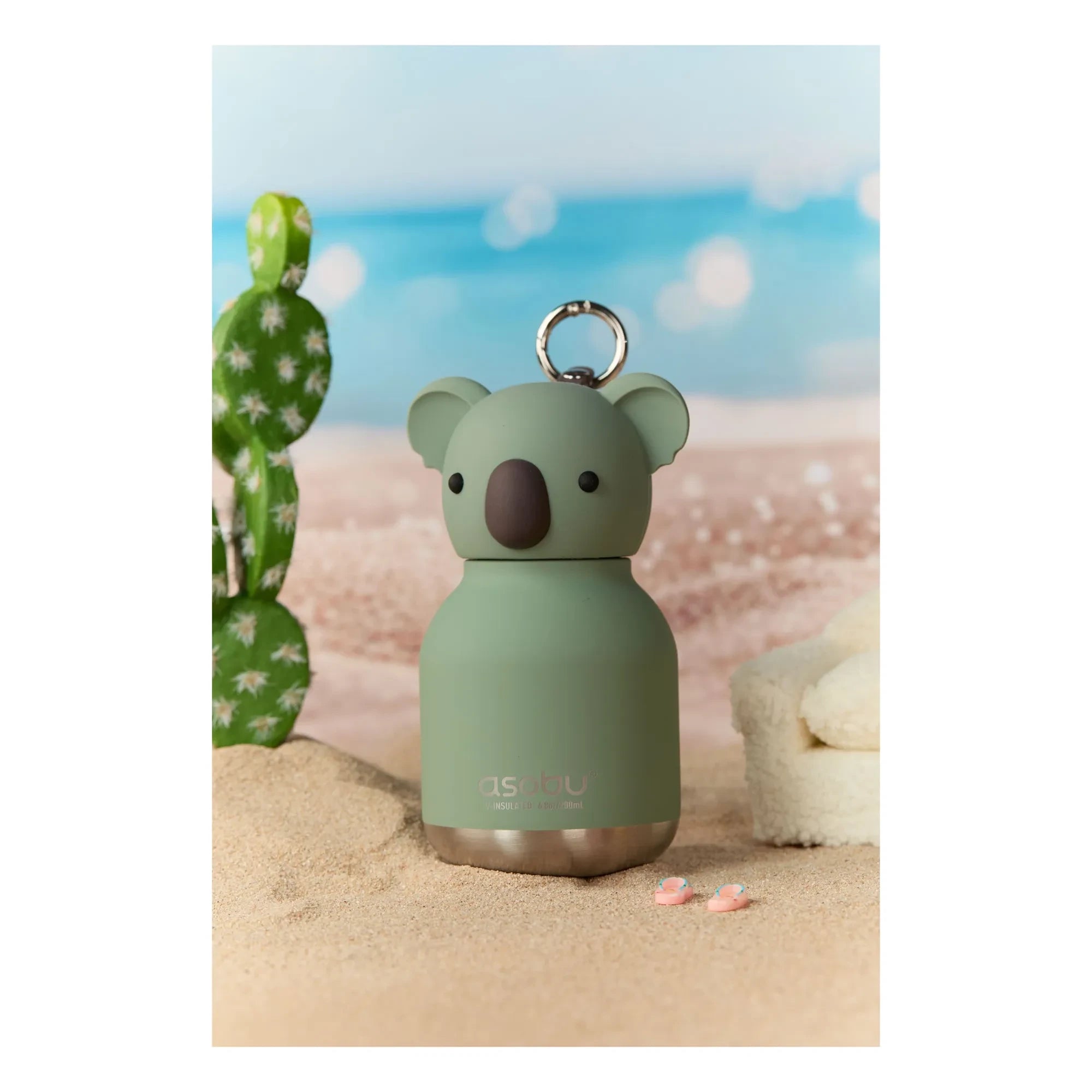 Asobu - Koala paslanmaz çelik mini matara | Gri