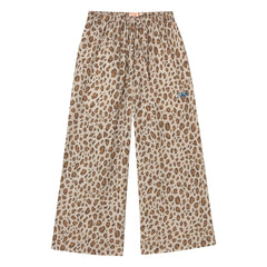 Tinycottons - Poplin Leopar Pantolon | Kahverengi