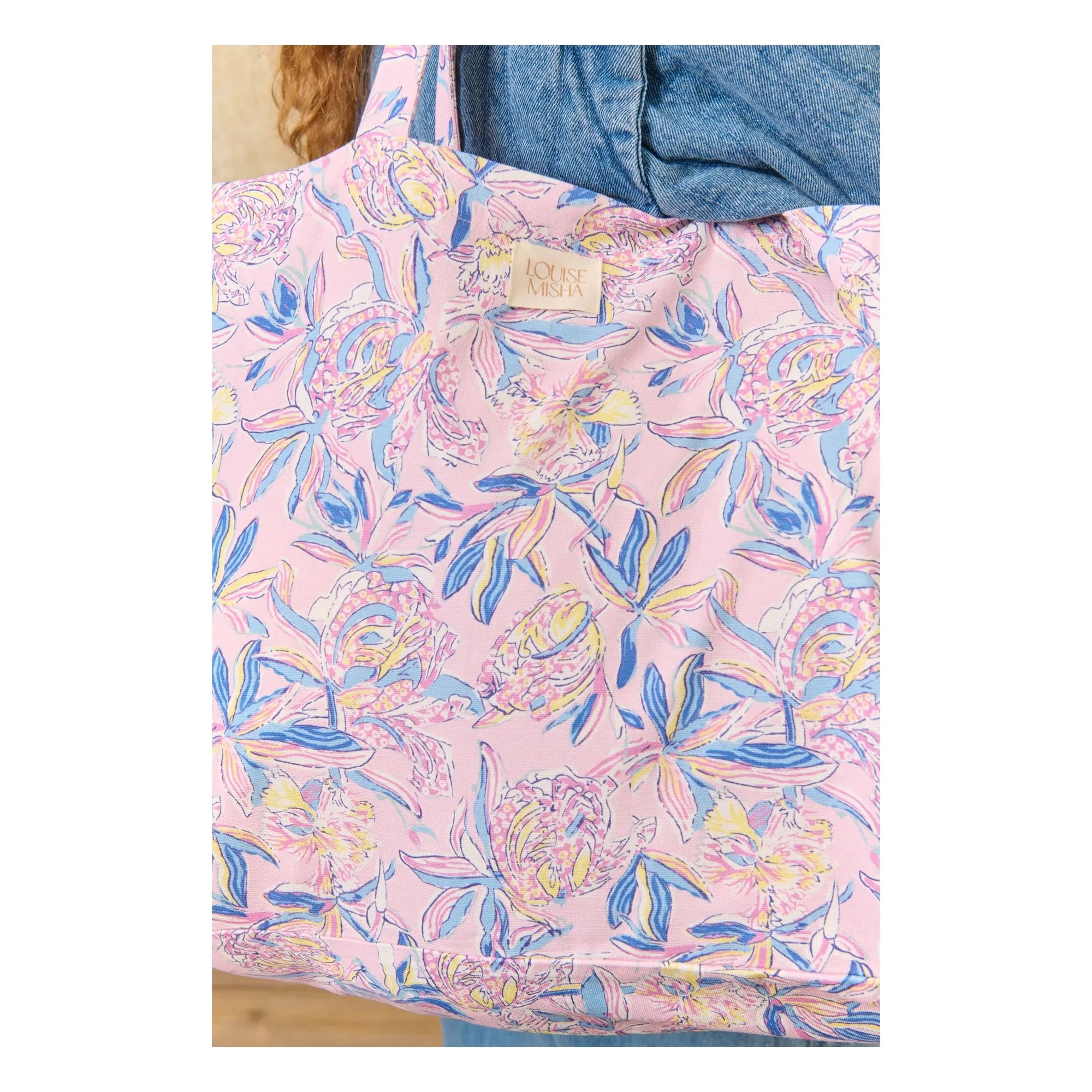 Louise Misha - Beverly Coton Tote Çanta | Pudra pembe