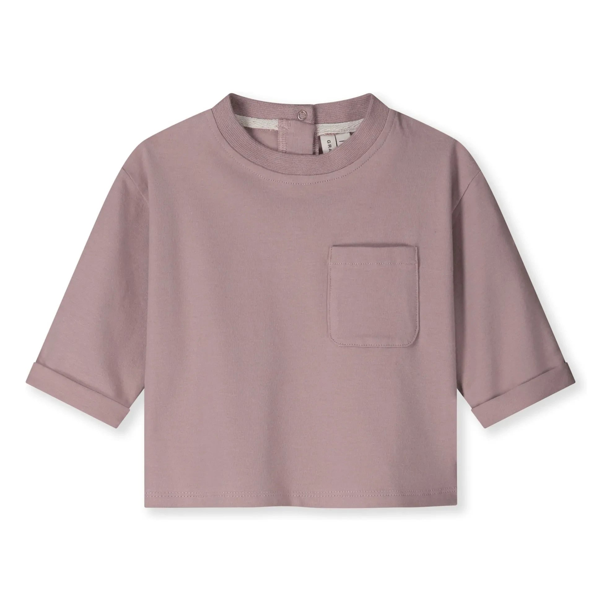 Gray Label - Organik pamuklu T-shirt | Gül kurusu