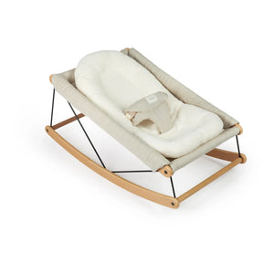 Nobodinoz - Growing Green Baby Bouncer İçin Organik Pamuk Havlu Kumaş Yenidoğan Minder İçi
