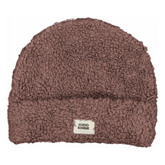Studio Bohème - Organik Pamuklu Koyun Postu Sherpa Şapka | Mauve