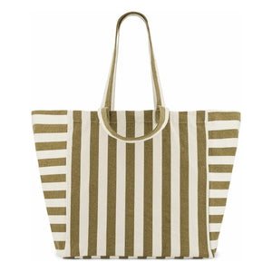 Rose in April - Elisa çizgili tote çanta | Zeytin