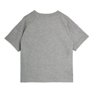 Mini Rodini - Panter organik pamuklu T-shirt | Gri melanj