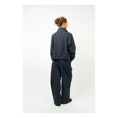 Lollys Laundry - Mae Carreaux Ceket | Gece mavisi