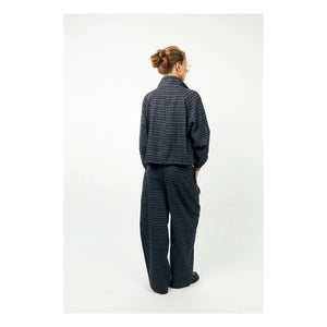 Lollys Laundry - Mae Carreaux Ceket | Gece mavisi