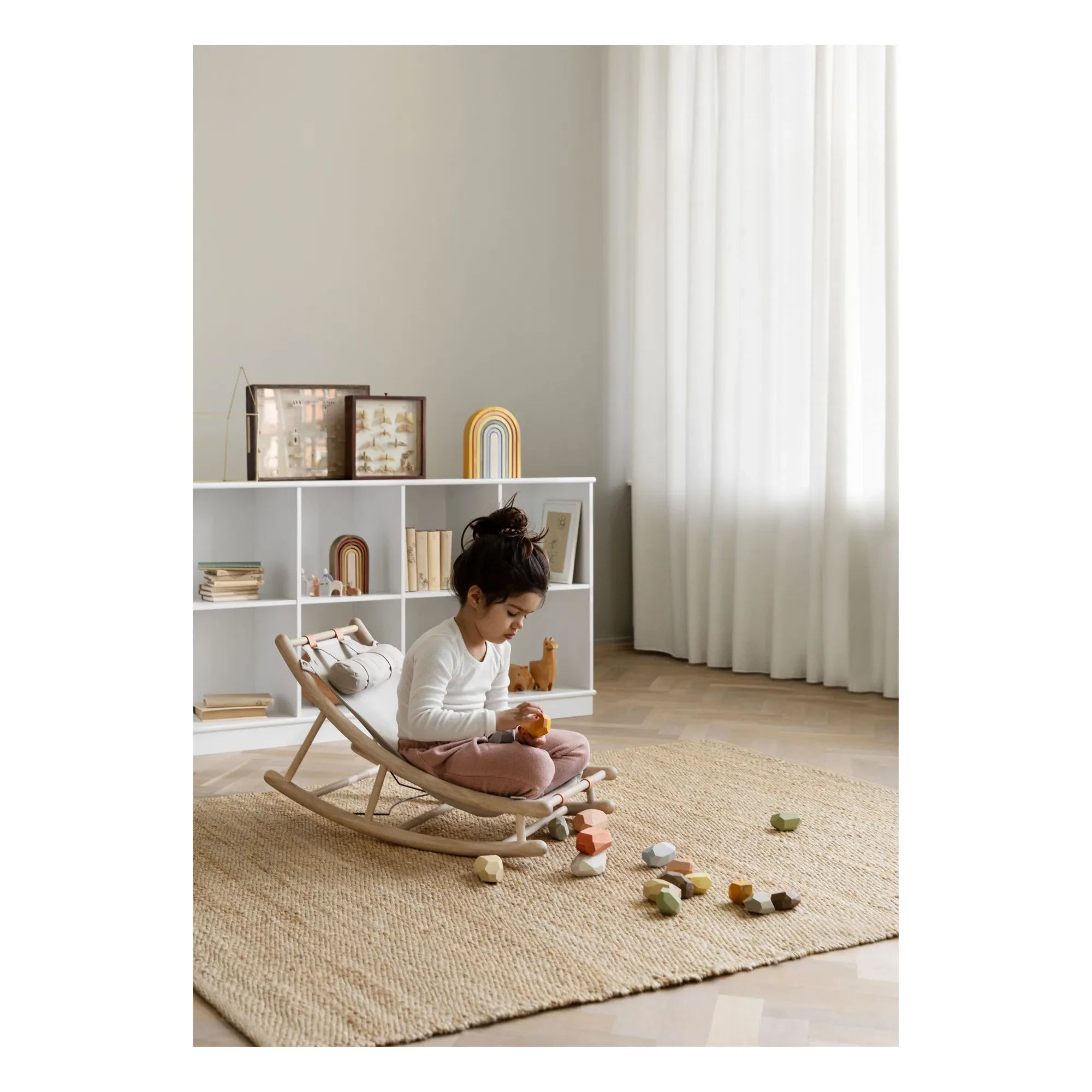 Oliver Furniture - Meşe Bebek Sallanma Koltuğu