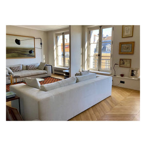 Panac Edition - Bellechasse 3'lü koltuk, bouclette - 245 cm | Kırık Beyaz