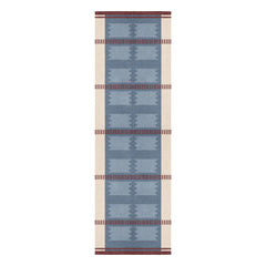 Layered - Wool runner Röllakan Iris | Petrol mavisi