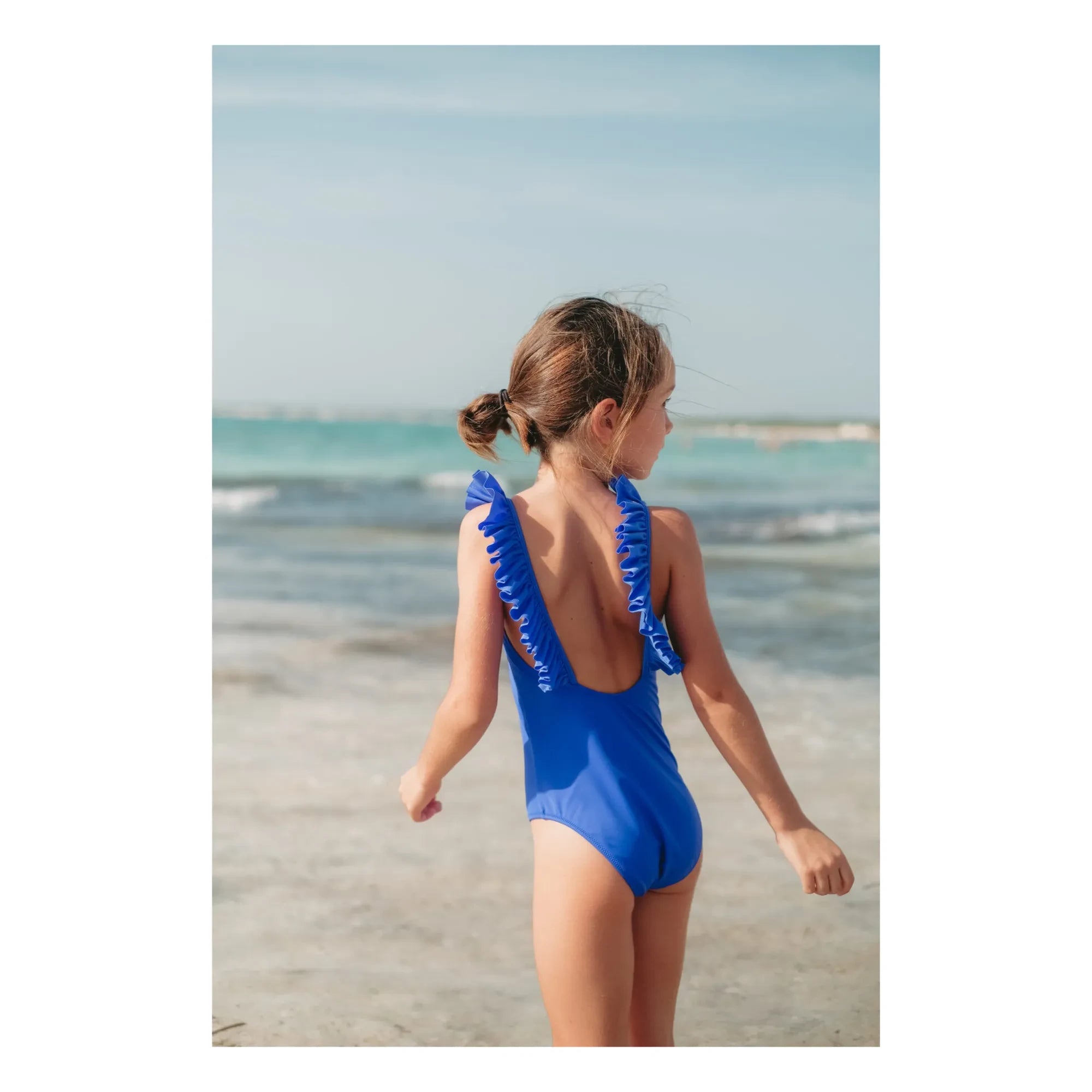 Lison Paris - 1 Parça Mayo Anti-UV Geri Dönüştürülmüş Elyaf | Azure blue