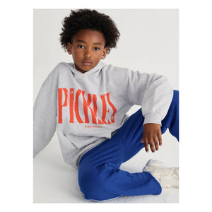 Bobo Choses - Pickles Organik Pamuklu Kapüşonlu Sweatshirt | Gri melanj