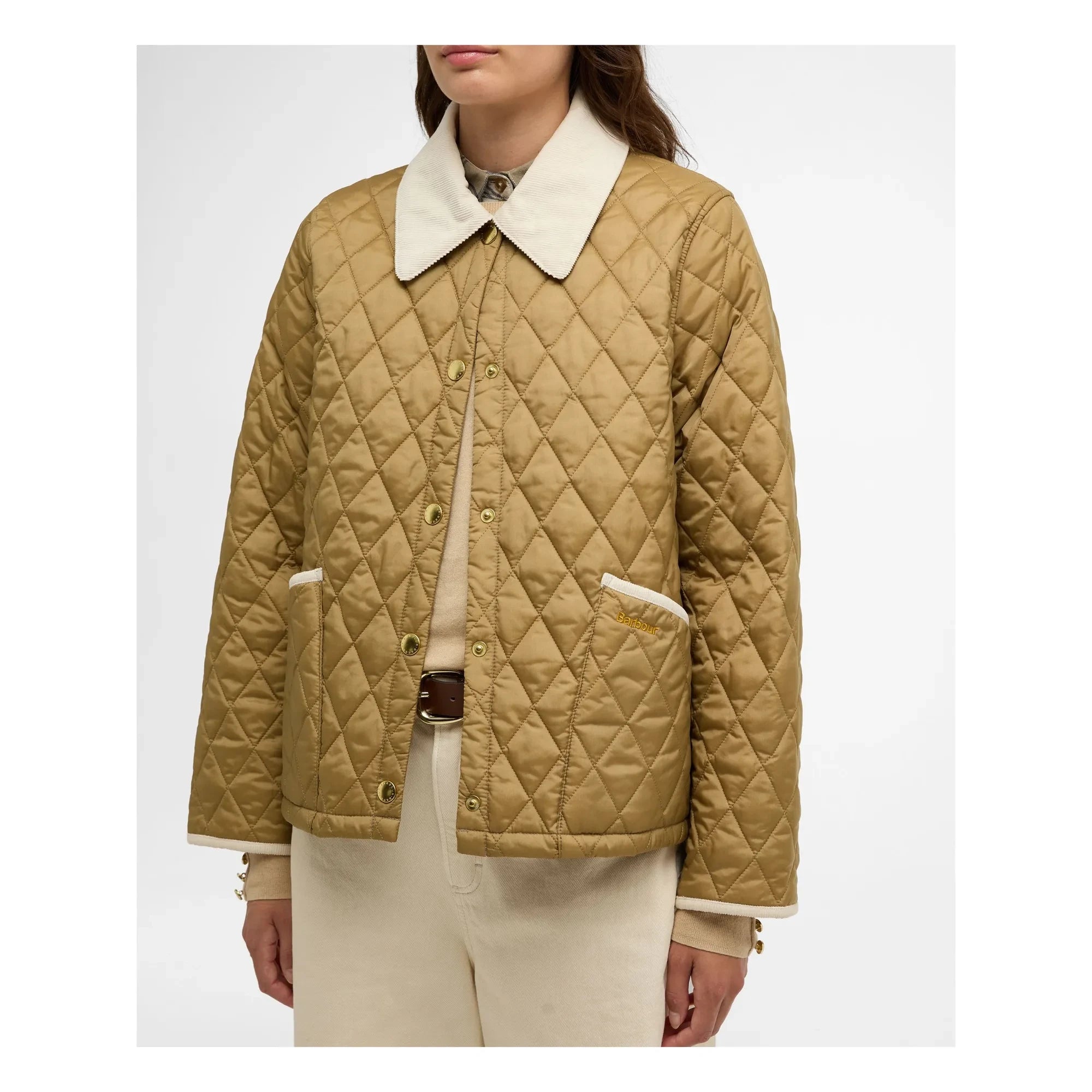Barbour - Icon Liddesdale Kapitone Ceket | Kum