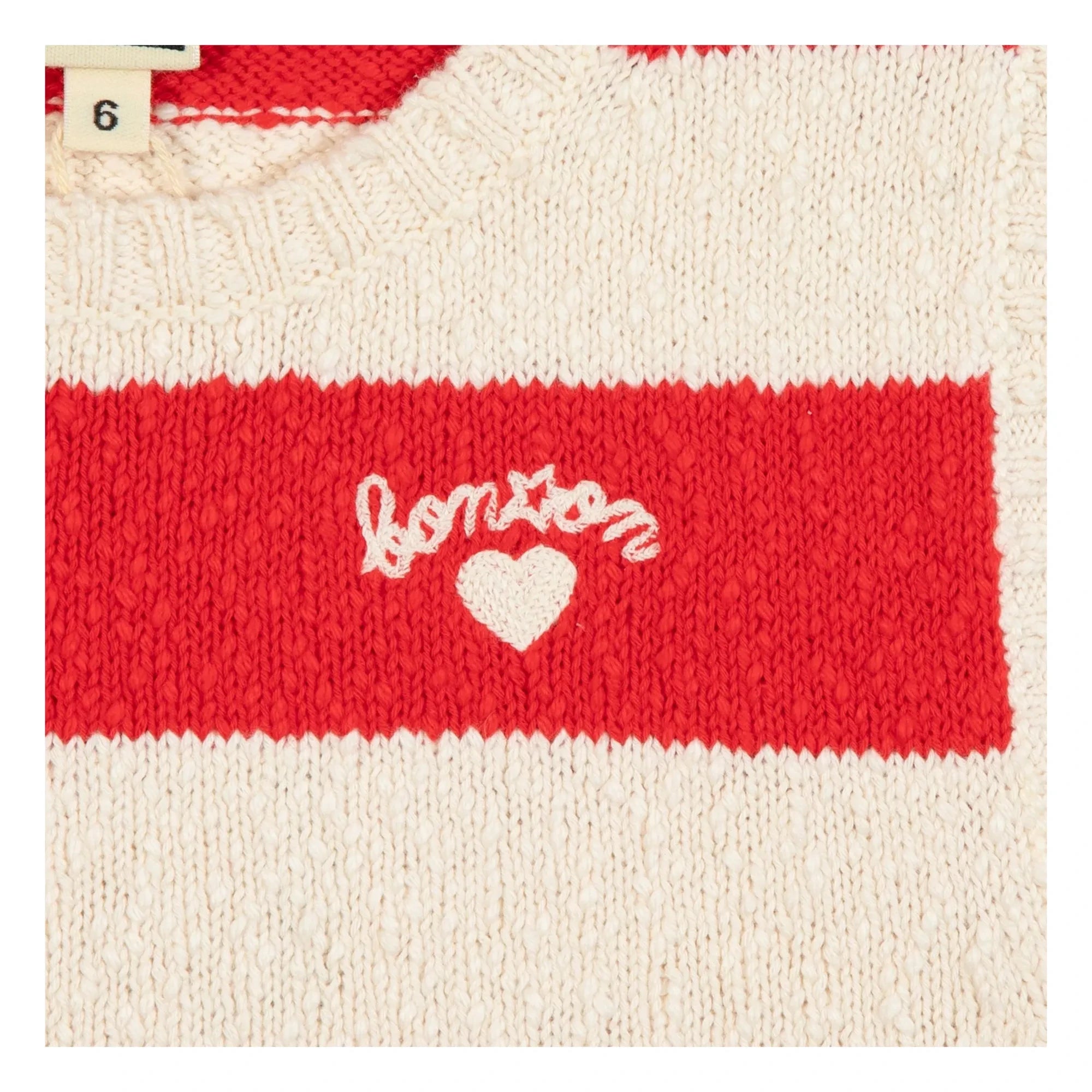Bonton - Next Mesh Çizgili Atlet | Vermillion