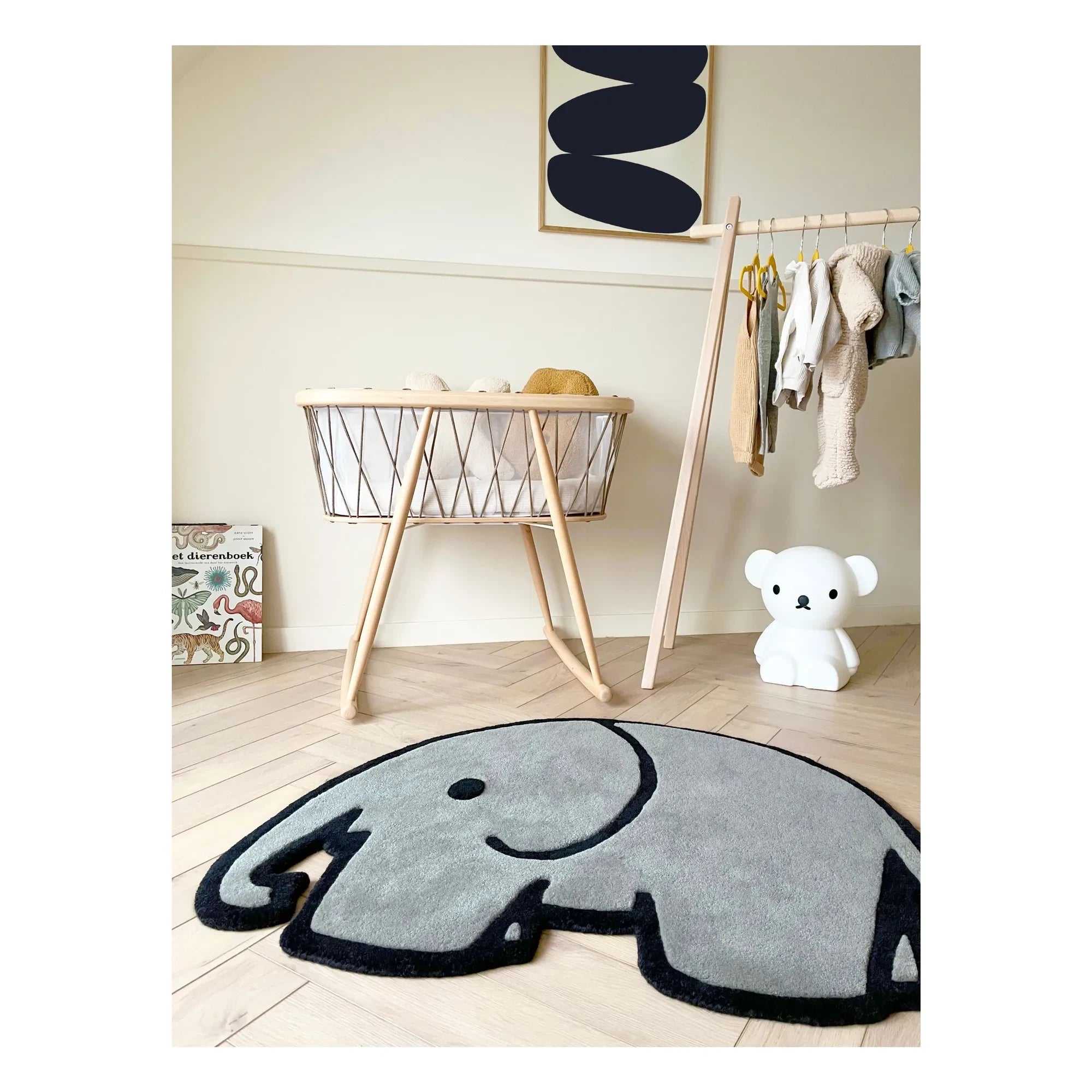 Maison Deux - Miffy Fil Halı | Gri