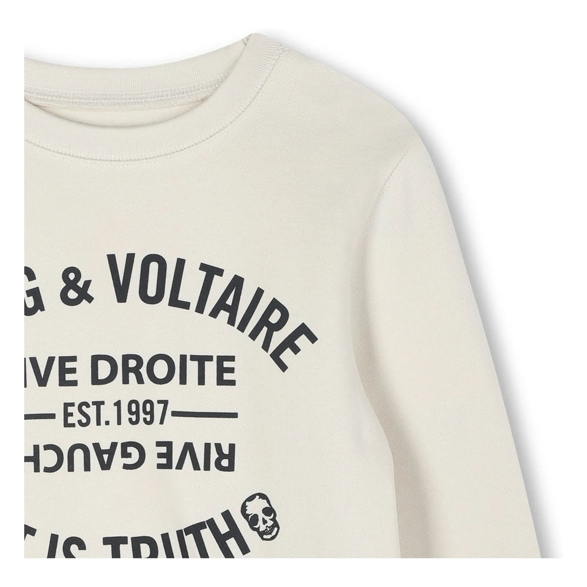 Zadig & Voltaire - Zadig&Voltaire organik pamuklu sweatshirt | Krem