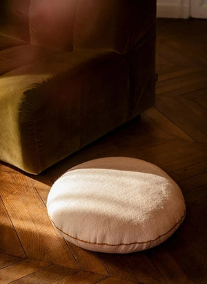 Muskhane - وسادة أرضية CHAKRA، مصنوعة من اللباد | وردي بودرة