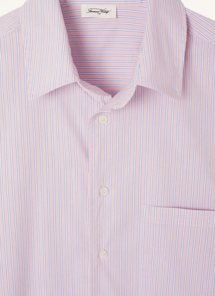 American Vintage - Soa Çizgili Gömlek | Marled pembe