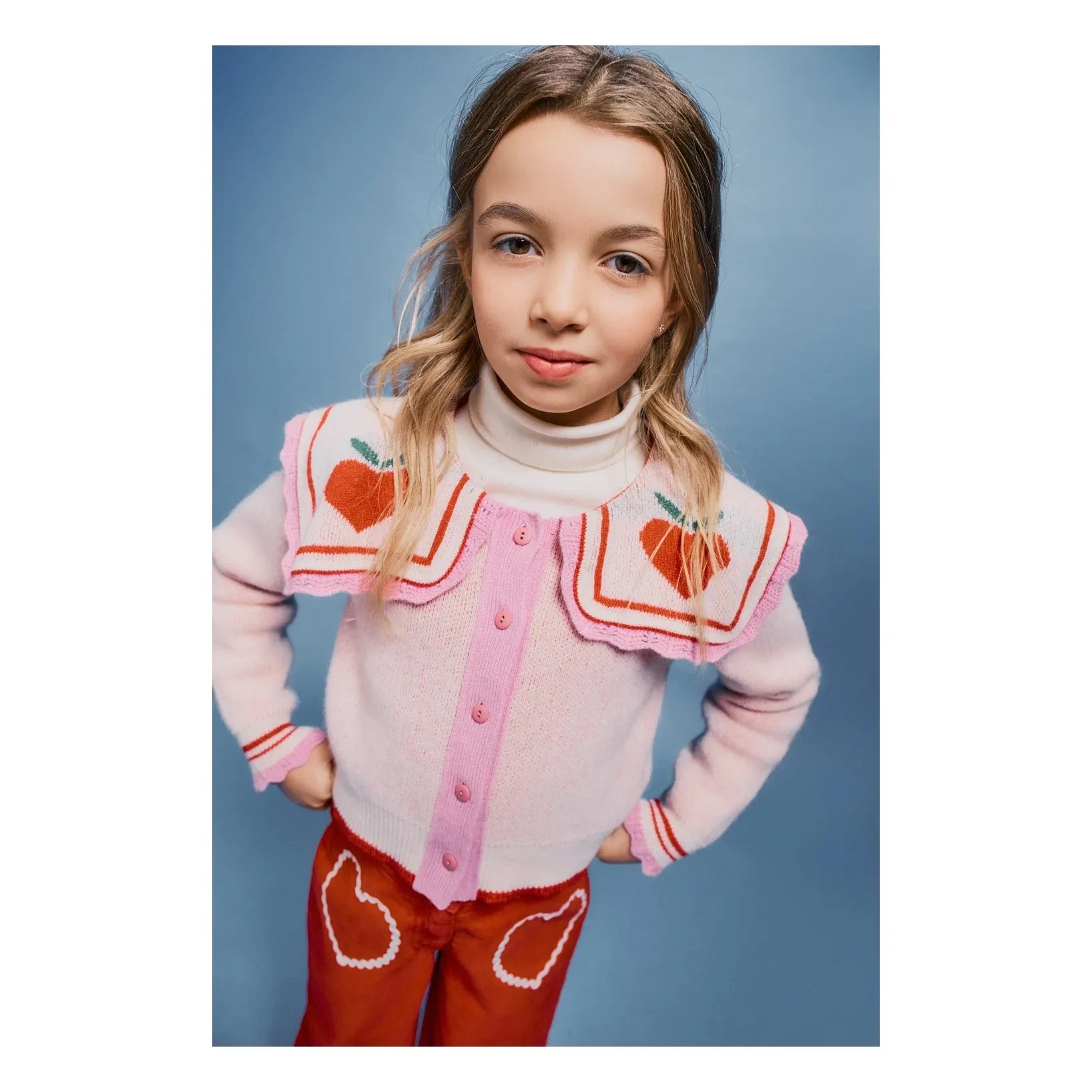 Bebe Organic - Maya Hearts Pantolon | Kırmızı