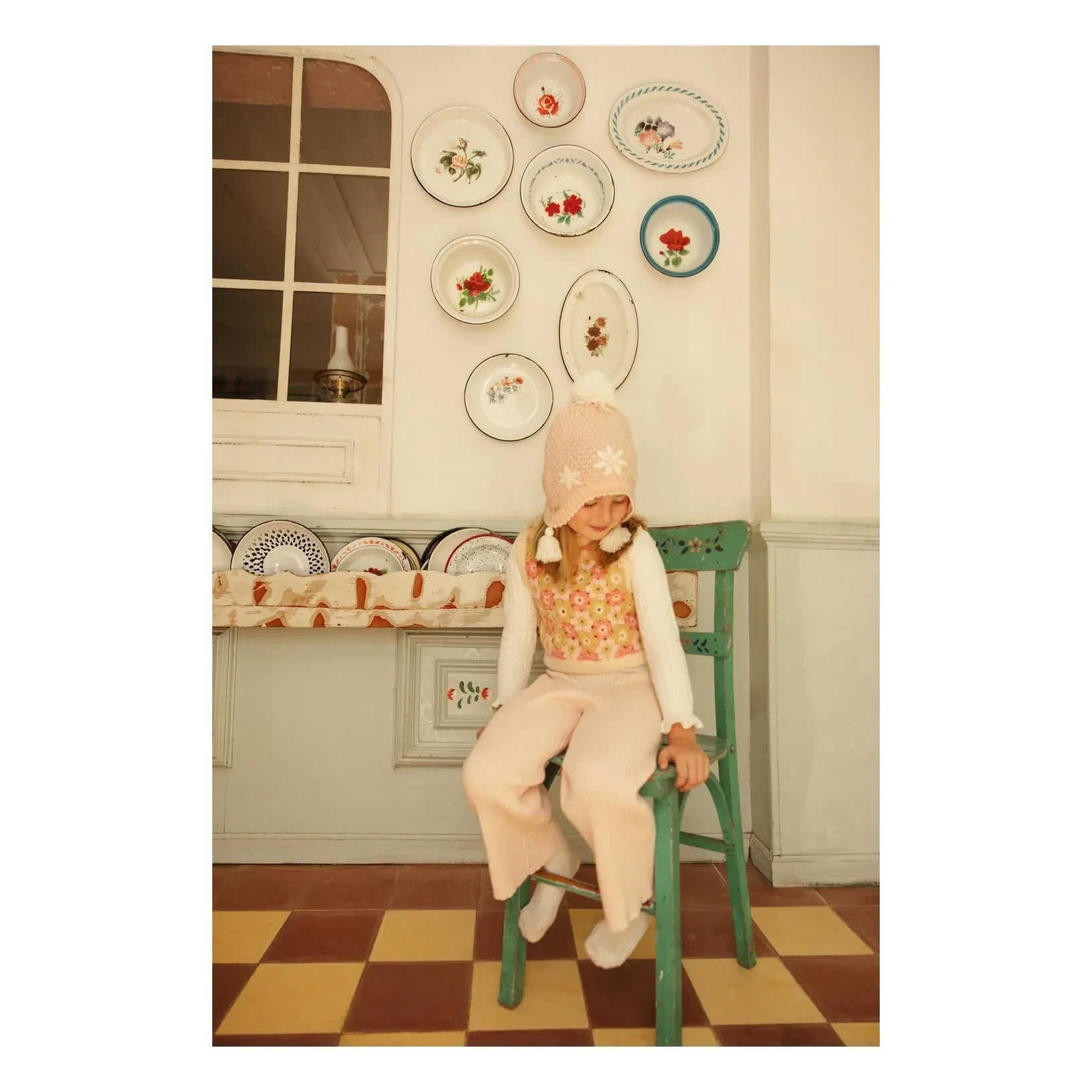 Louise Misha - Isolina bonnet | Pembe