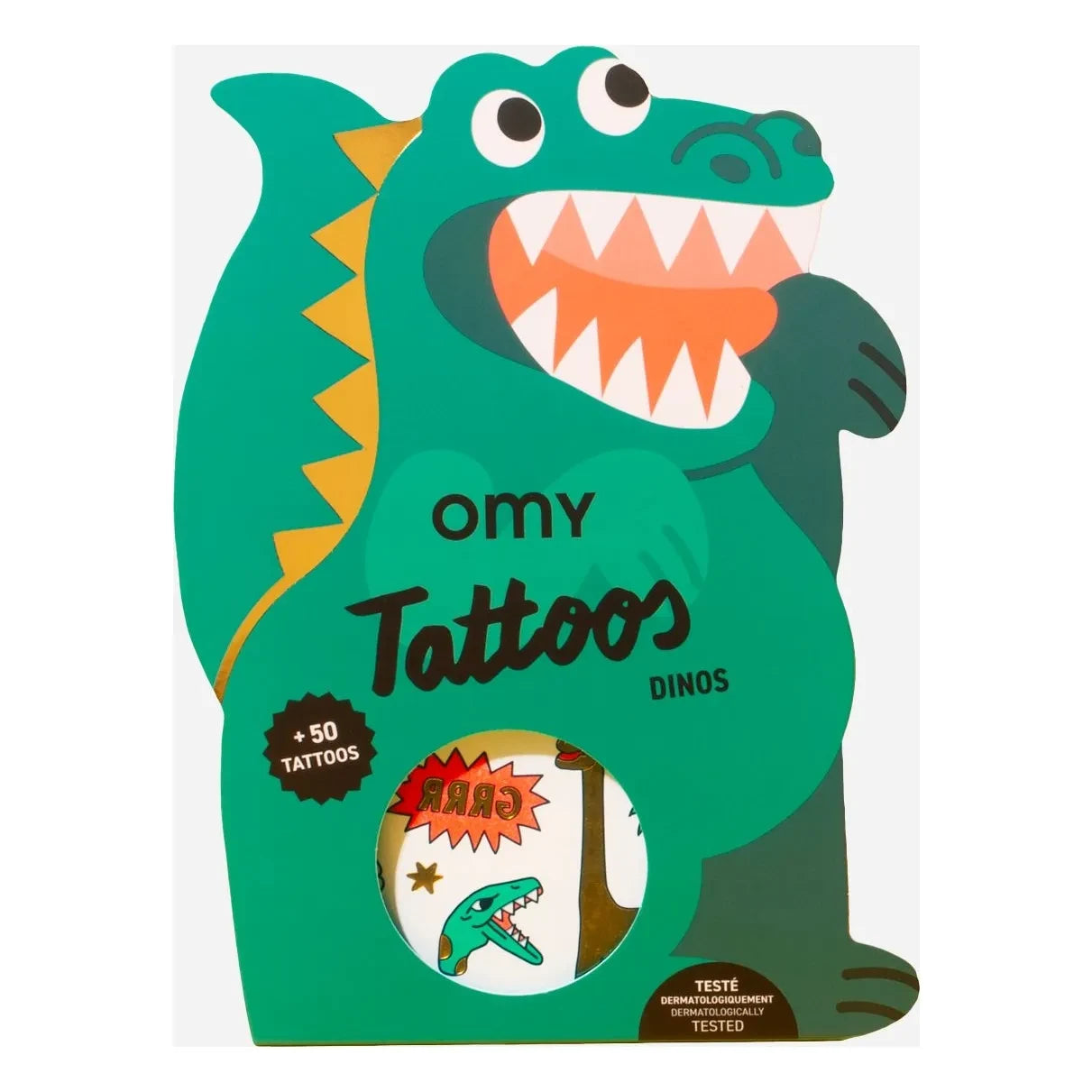 Omy - Geçici dövmeler Dinozorlar | Yeşil