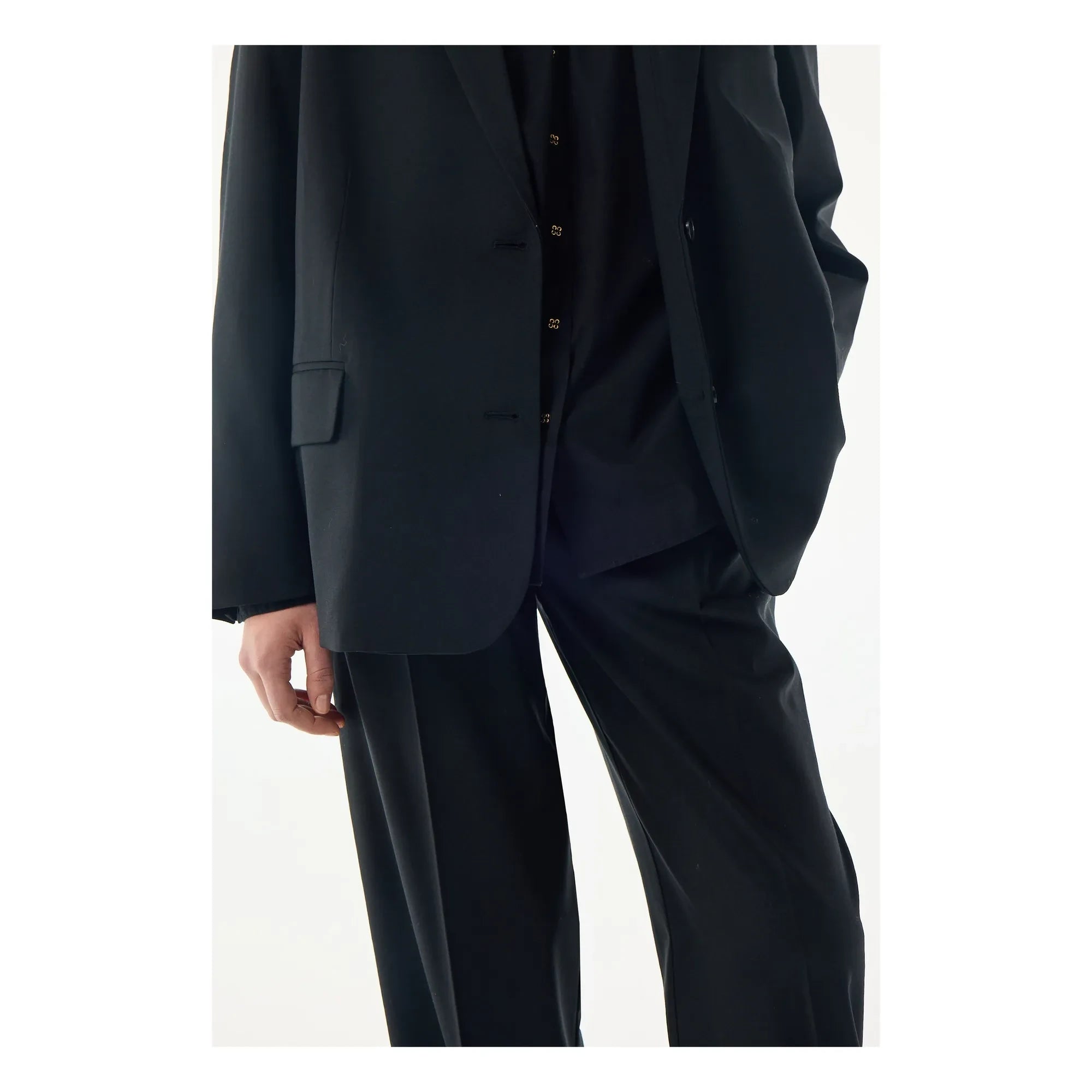 BELLEPIECE - Wilson Virgin Wool Terzilik Pantolon | Siyah