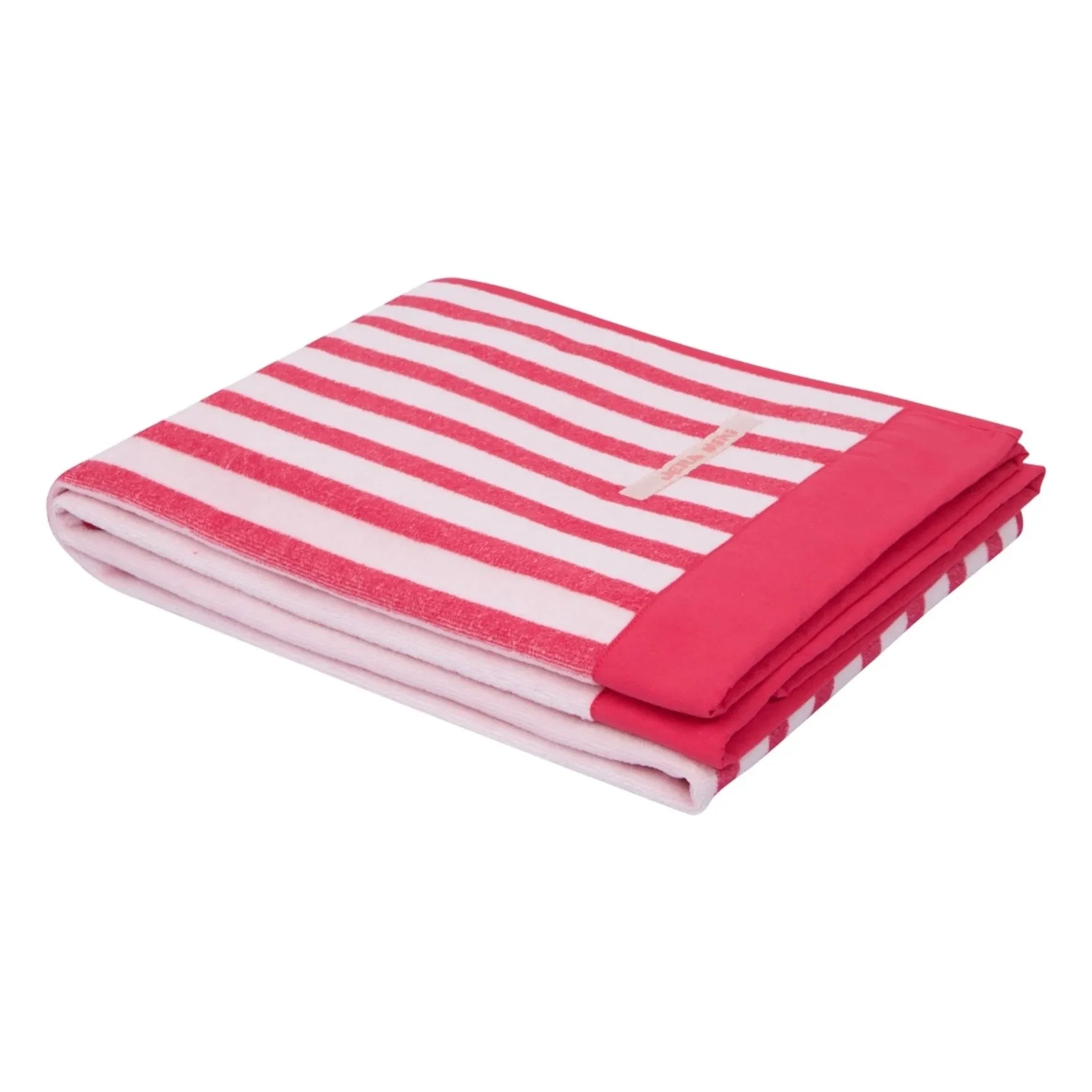 Jera Mini - Çizgili Havlu Plaj Havlusu | Pembe
