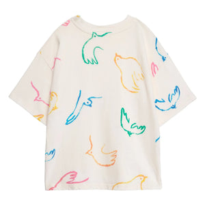 True Artist - T-shirt Birds Organik pamuk | Ekru
