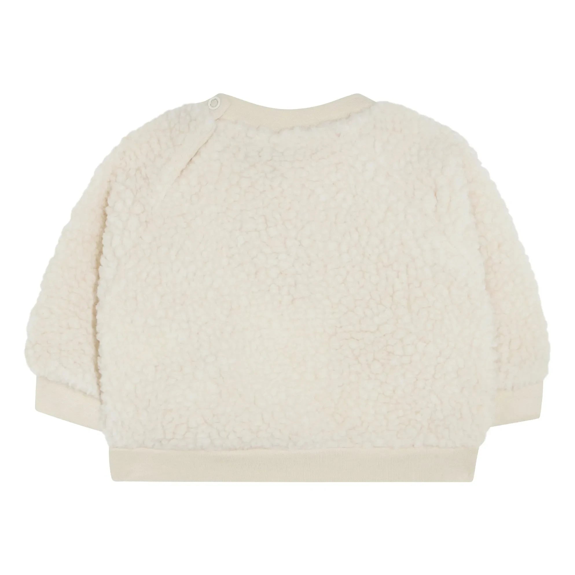 The Campamento - Smiley Sherpa Sweat Top | Ecru