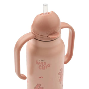 Liewood - Kimmie Paslanmaz Çelik Su Şişesi - 250 ml | Wild child/Rosey