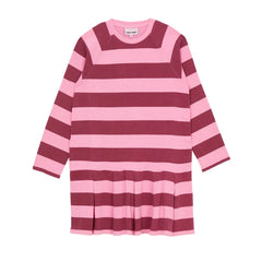 Smallable Kid - Azalea Çizgili Tişört Elbise | Candy pink