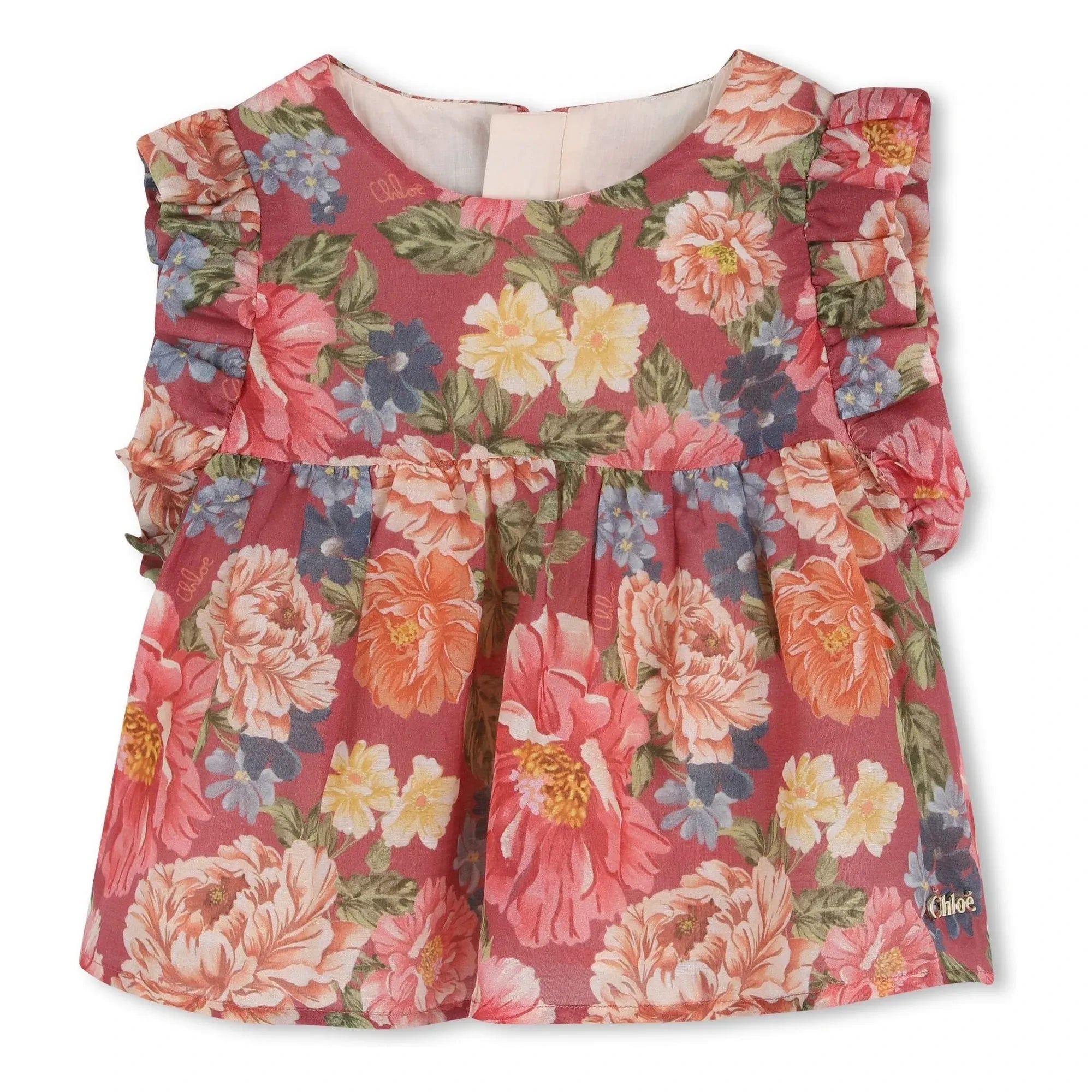 Chloé - Organik Pamuk Fleurie Üst ve Bloomer Seti | Rosewood