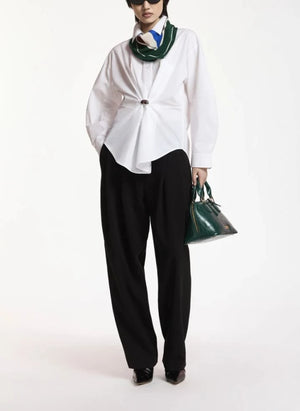 Essentiel Antwerp - Kreative Oversize Gömlek | Beyaz