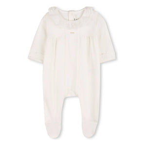 Chloé - Organik pamuk pijama ve battaniye seti | Beyaz
