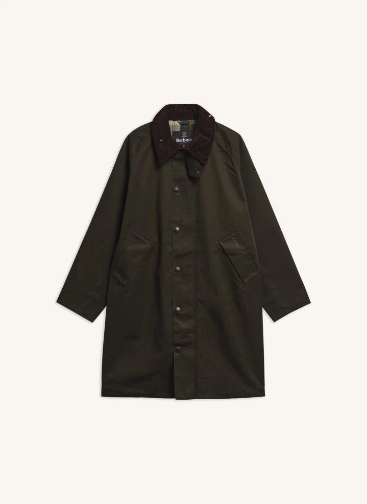 Barbour - Seyahat için Uzun Su Geçirmez Ceket | Koyu yeşil