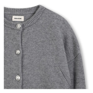 Zadig & Voltaire - Cardigan Ailes Laine | Gri melanj