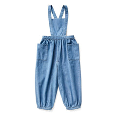 Soor Ploom - Opal organik pamuk tulum | Denim mavi