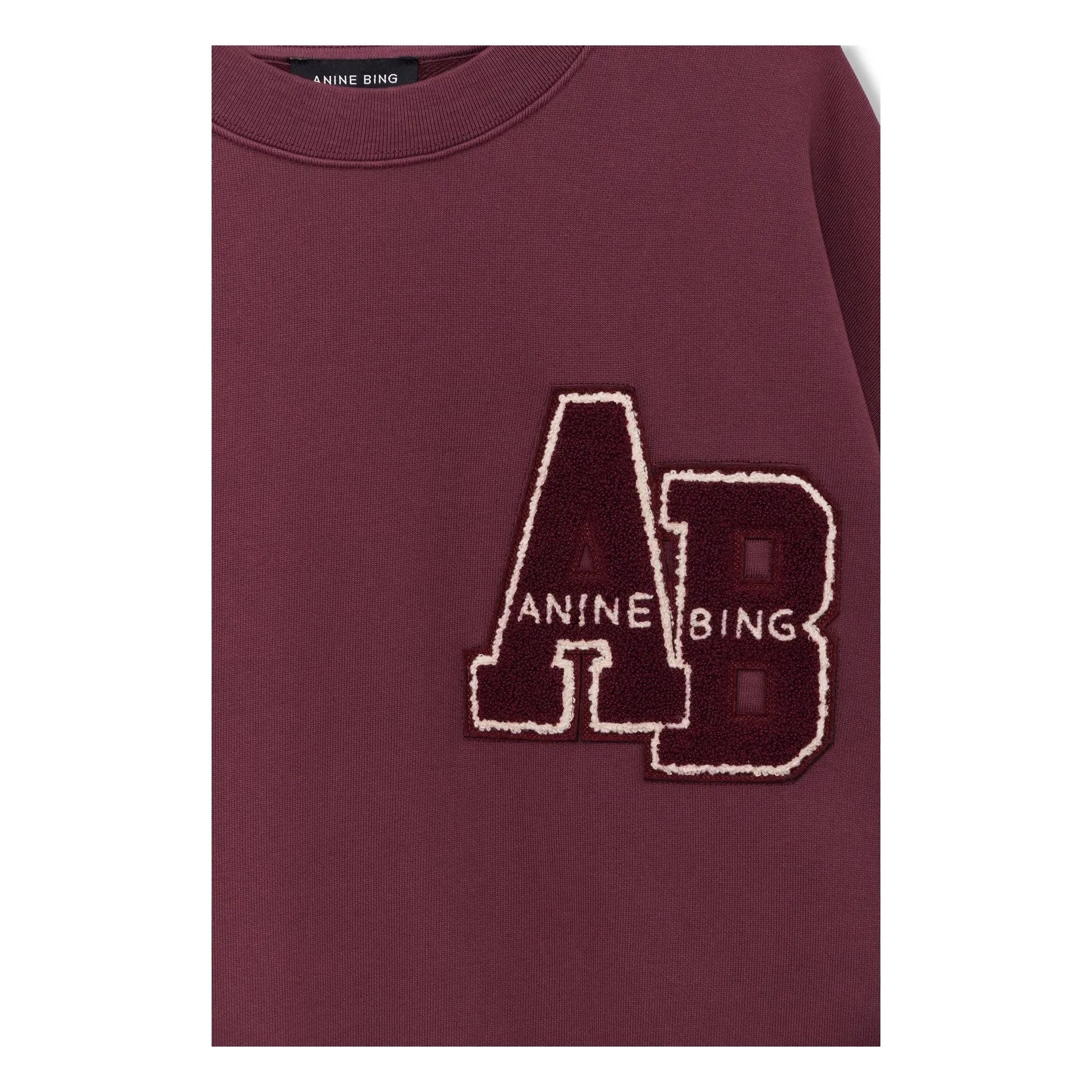 Anine Bing - Miles Letterman sweatshirt | Bordo