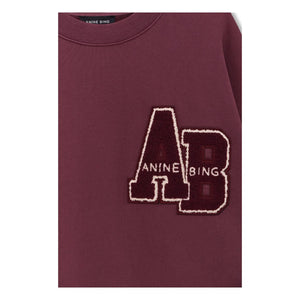 Anine Bing - Miles Letterman sweatshirt | Bordo