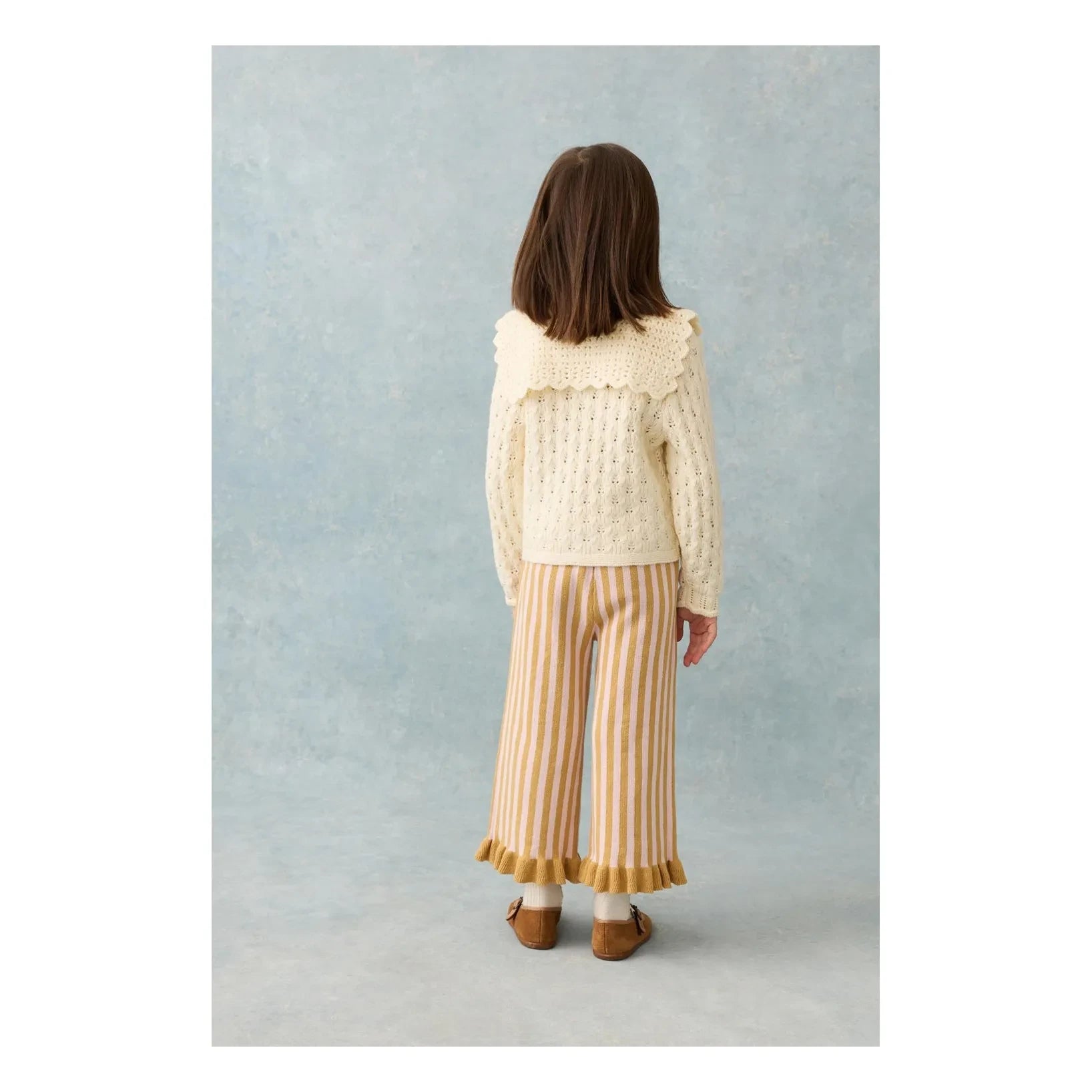 Louise Misha - Salia Çizgili File Pantolon | Karamel