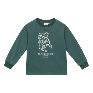 Arsène et Les Pipelettes - Gerd organik pamuklu T-shirt | Forest Green