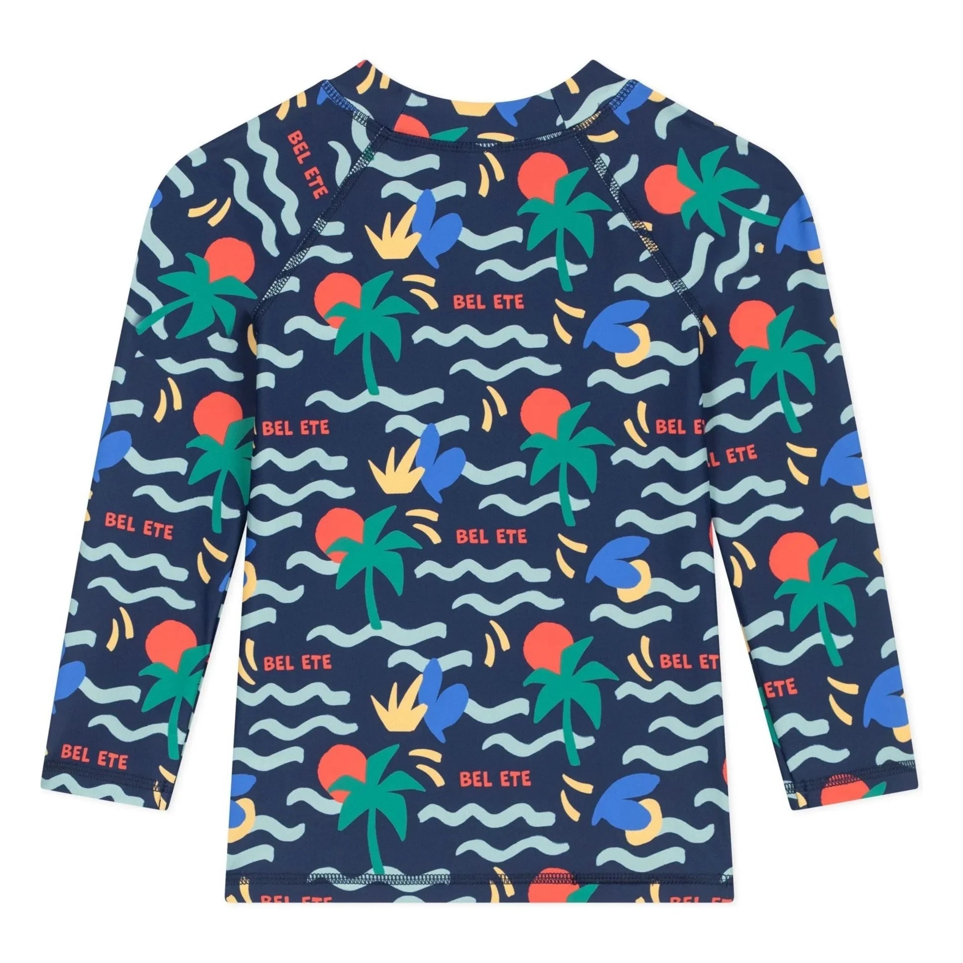 Petit Bateau - Bel Eté UV Korumalı Banyo Tişörtü | Gece mavisi
