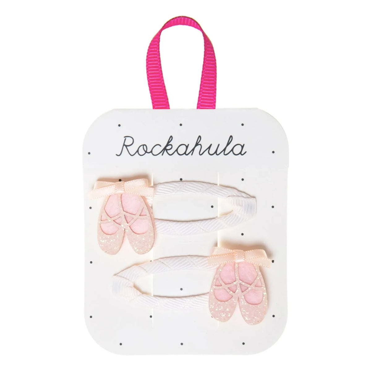 Rockahula Kids - 2'li Balerin saç tokası seti | Pudra pembe