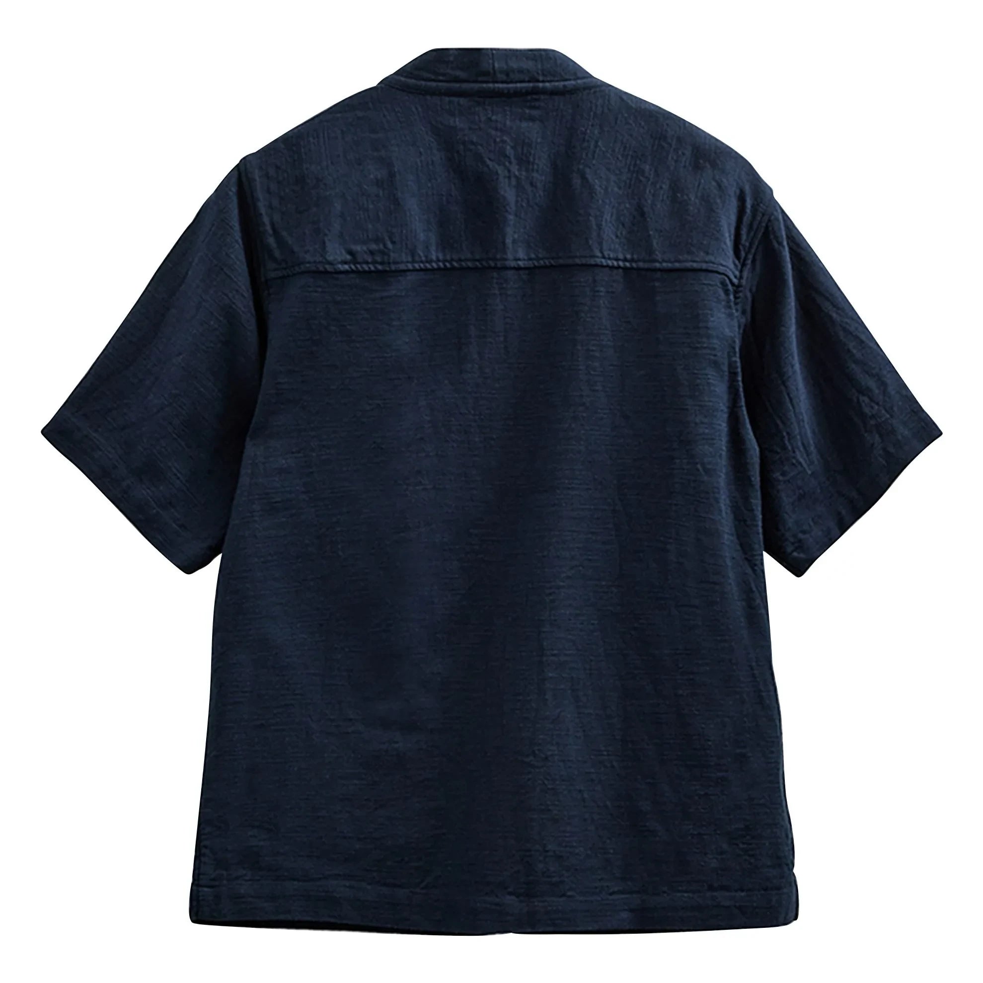 Anerkjendt - Akjesper Twill Kısa Kollu Kimono | Koyu Mavi