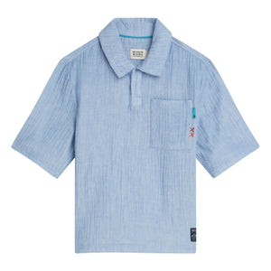 Scotch & Soda - Polo Chambray Gömlek | Açık Mavi