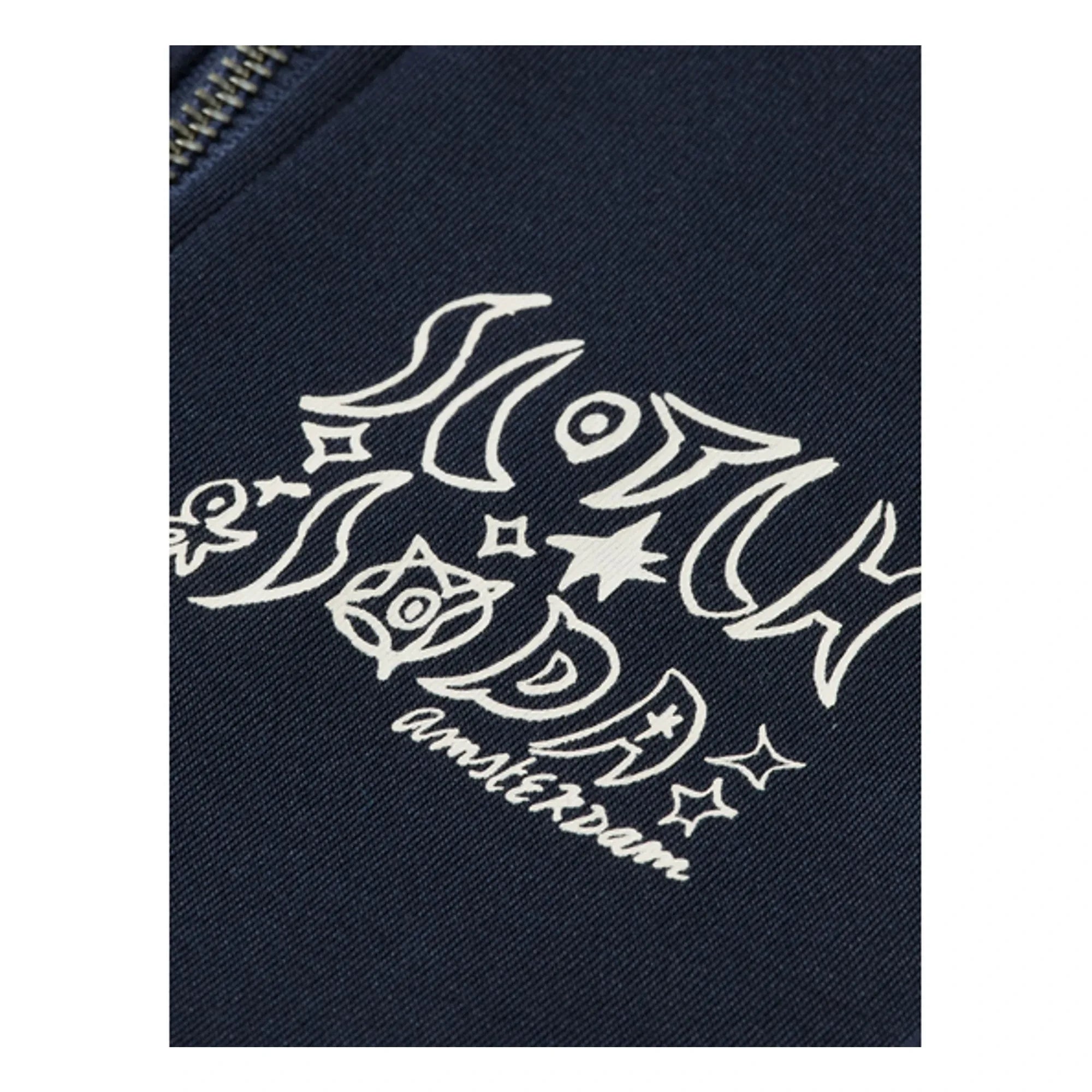 Scotch & Soda - Çizgili Fermuarlı Sweat | Lacivert