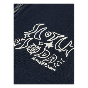 Scotch & Soda - Çizgili Fermuarlı Sweat | Lacivert