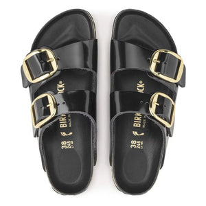 BIRKENSTOCK - Arizona Big Buckle Rugan Deri Sandalet | Siyah