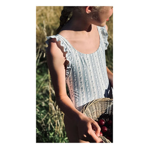 Soor Ploom - Thelma Çiçekli Geri Dönüştürülmüş Elyaf Mayo Soor Ploom X Canopea | Ecru